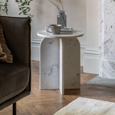 Amalfi Side Table (White)