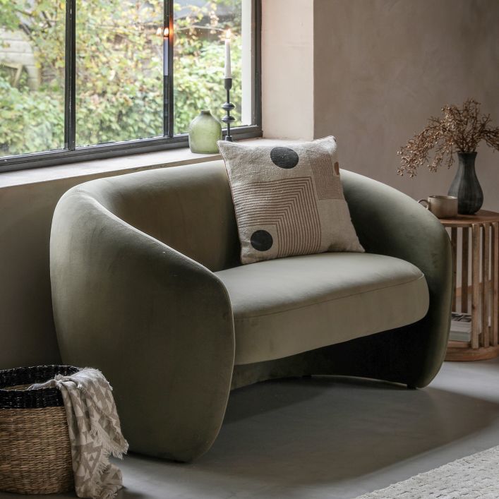 Curvo Sofa Moss Green