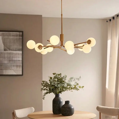 Aaron 10 Pendant Light Brushed Aged Brass