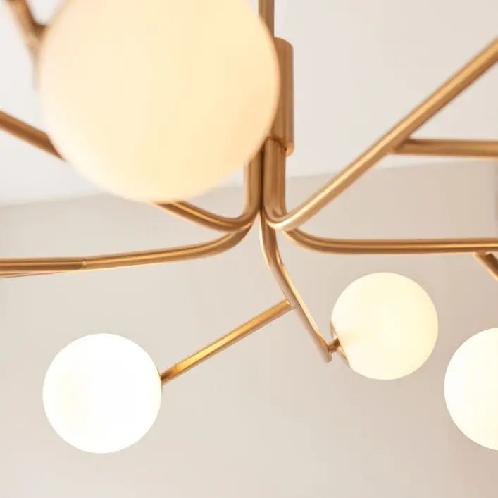 Aaron 10 Pendant Light Brushed Aged Brass