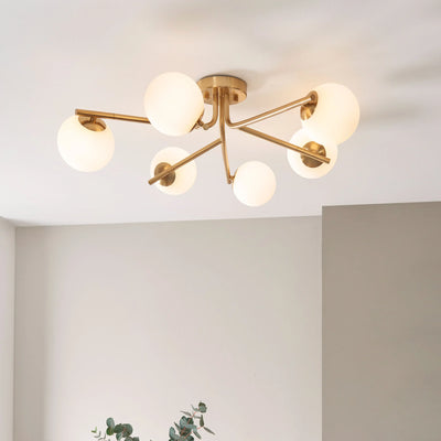 Aaron Ceiling Light Brushed Aged Brass