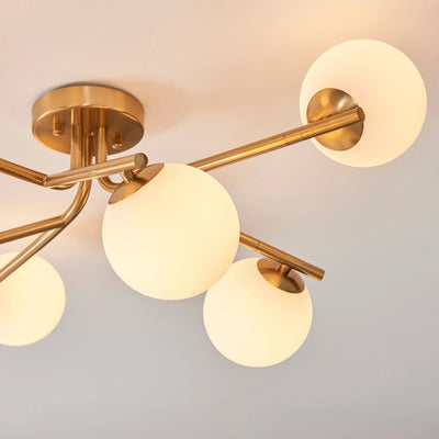 Aaron Ceiling Light Brushed Aged Brass