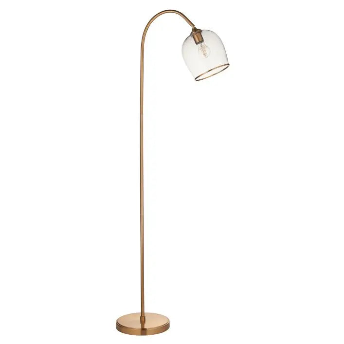 Ashcroft Floor Light Brushed Aged Brass