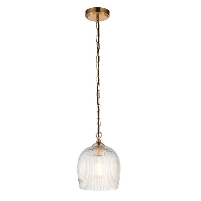 Ashcroft Ribbed Pendant Light 1 Light