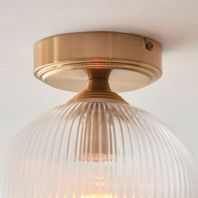 Ashcroft Ribbed Ceiling Light 1 Light