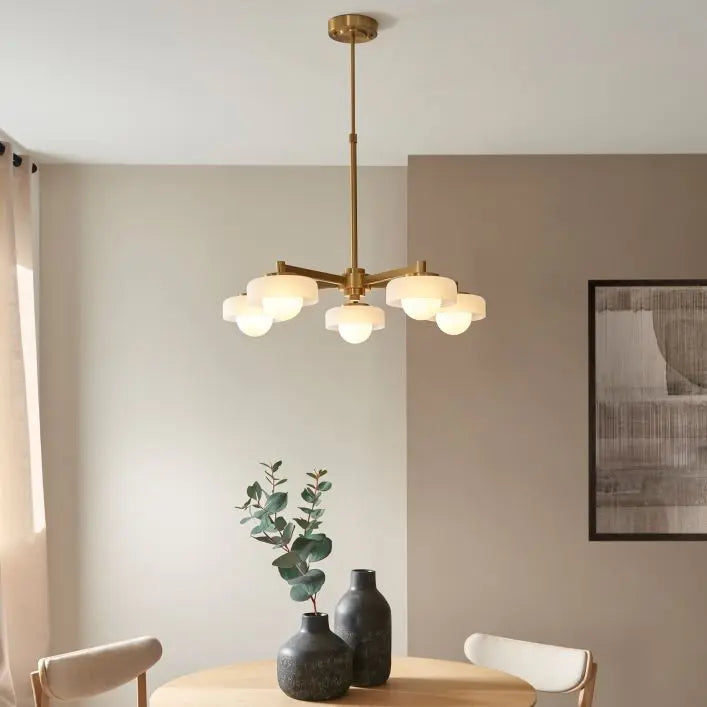 Boss 5 Pendant Light Brushed Aged Brass