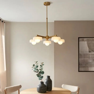 Boss 5 Pendant Light Brushed Aged Brass
