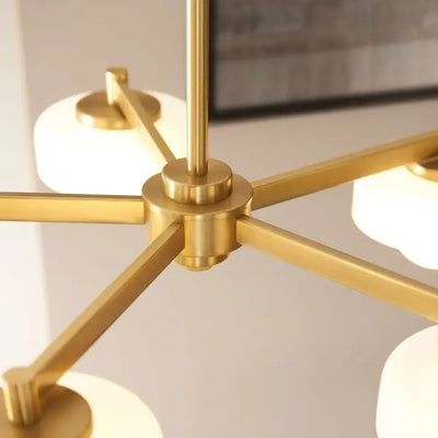 Boss 5 Pendant Light Brushed Aged Brass
