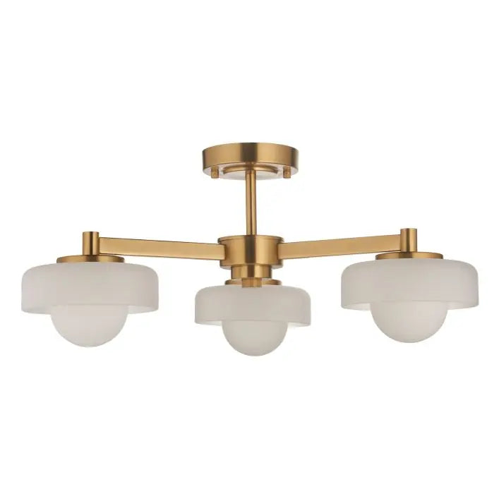 Boss Ceiling Light Brushed Aged Brass