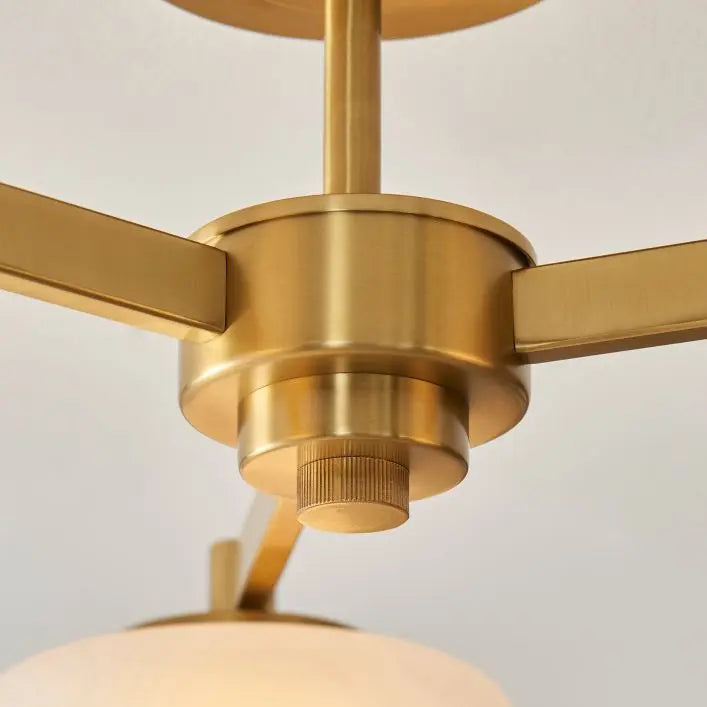 Boss Ceiling Light Brushed Aged Brass