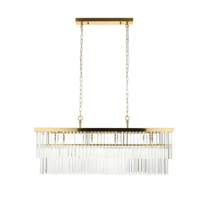 Conaston 4 Bar Pendant Light Brushed Aged Brass