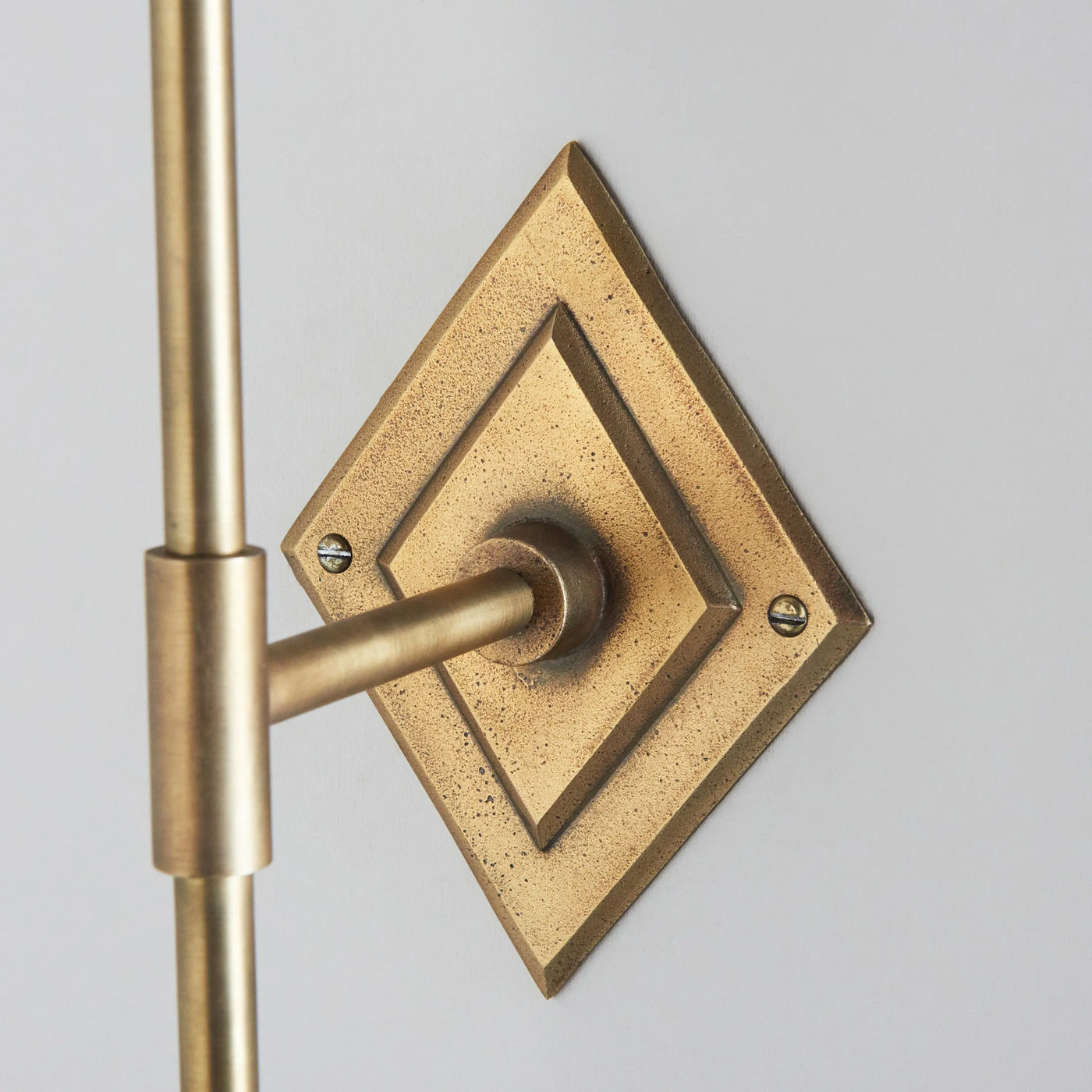 Diamond Tall Wall Light Antique Brass