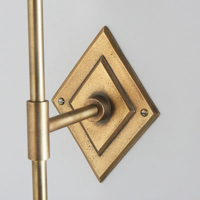 Diamond Tall Wall Light Antique Brass