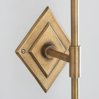 Diamond Tall Wall Light Antique Brass