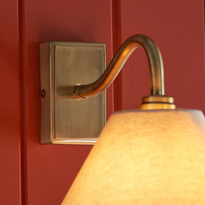 Knole Wall Light-Antique Brass