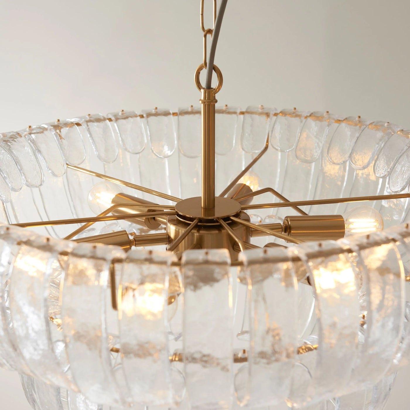 Montrose 6 Pendant Light Brushed Aged Brass