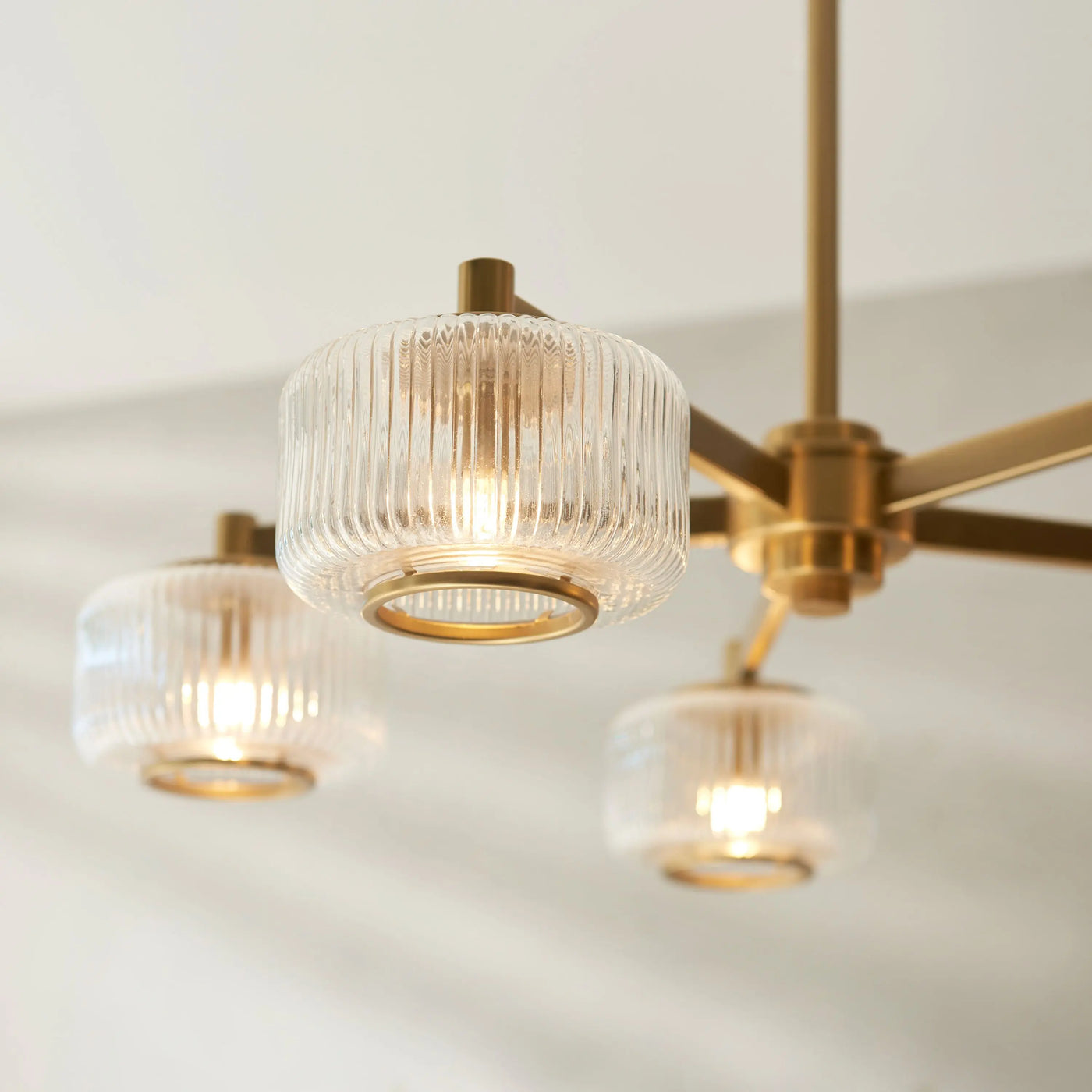 Stamford 5 Pendant Light Brushed Aged Brass