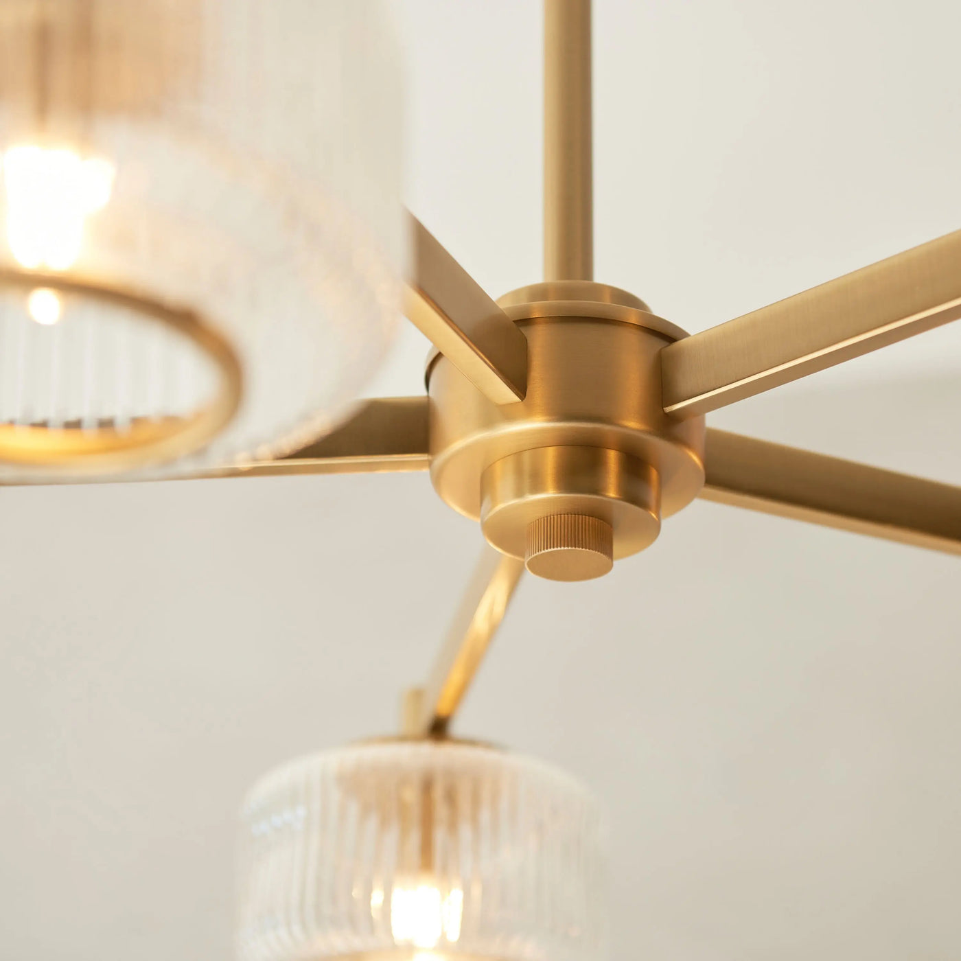 Stamford 5 Pendant Light Brushed Aged Brass