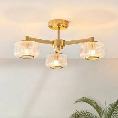 Stamford Ceiling Light Brushed Aged Brass