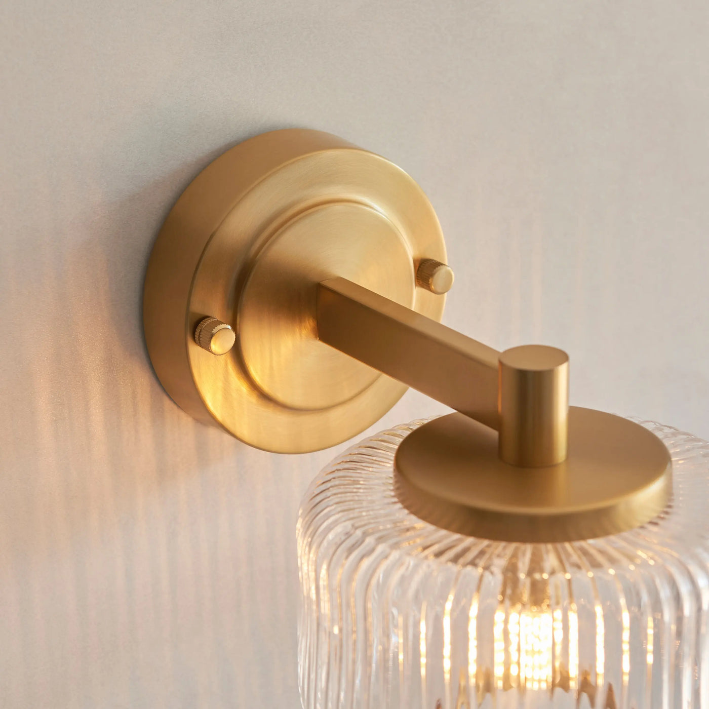 Stamford Wall Light Brushed Aged Brass