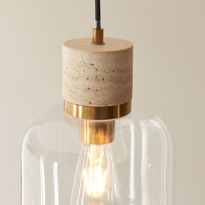Travi Pendant Light Travertine