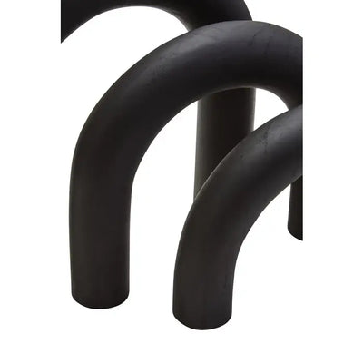 Cato Black Wood Arch Sculpture