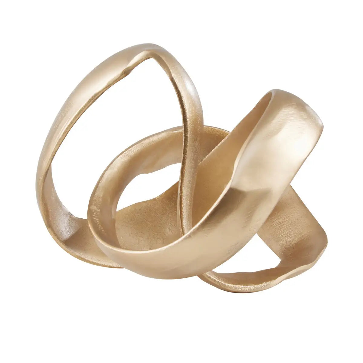 Gold Finish Knot Sculpture