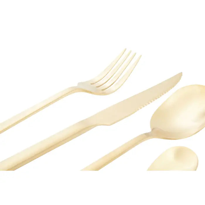 Amy 16 Piece Cutlery Set-Gold