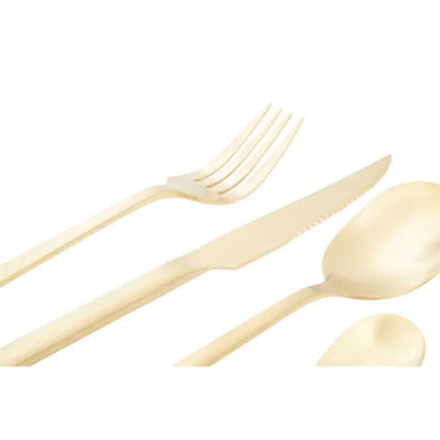 Amy 16 Piece Cutlery Set-Gold