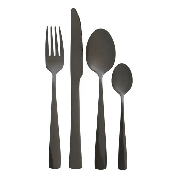 Amy 16 Piece Cutlery Set-Onyx