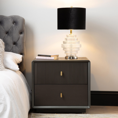 Lucie 2 Drawer Bedside Table