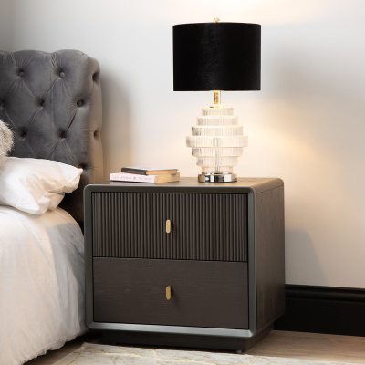 Lucie 2 Drawer Bedside Table