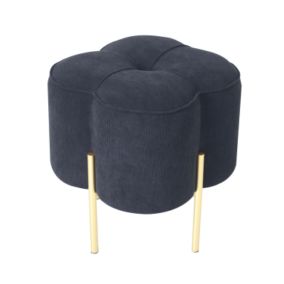 Clover Footstool-Black