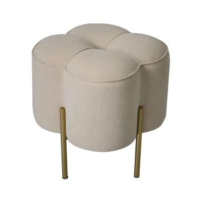 Clover Footstool-Cream