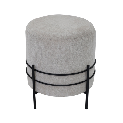 Soho Grey Linen Footstool