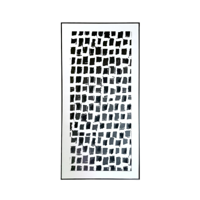 Abstract Monochrome Framed Canvas-Rectangular