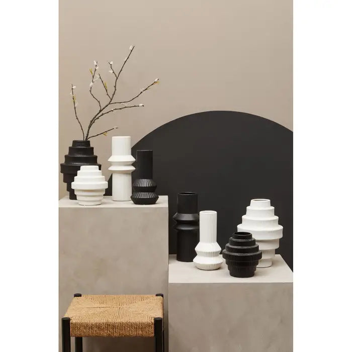 Fabia White Vase-2 Sizes Available