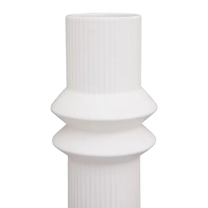 Fabia Cylinder Vase-White