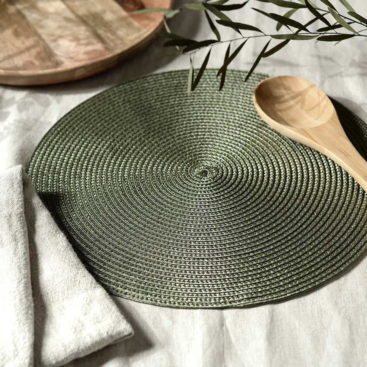 Forest Green Woven Placemat
