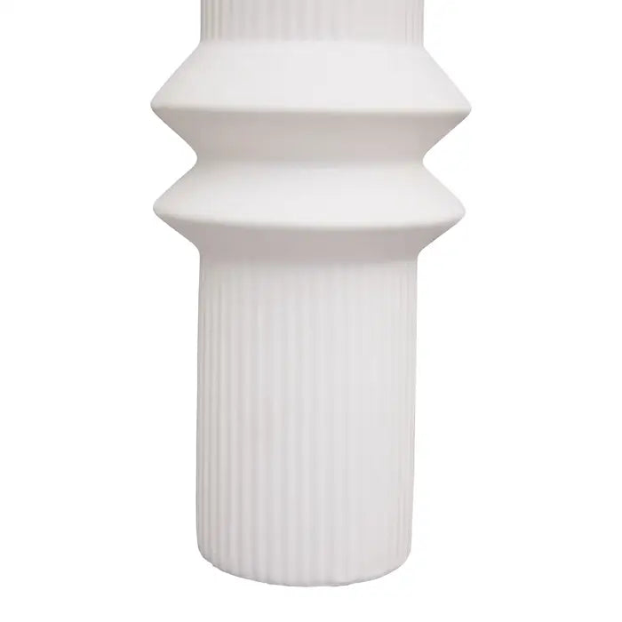 Fabia Cylinder Vase-White