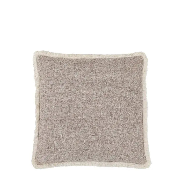 Woodleigh Fringe Cushion Stone