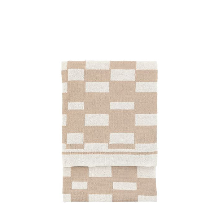Lohko Knitted Throw-Beige