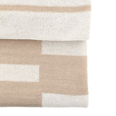 Lohko Knitted Throw-Beige