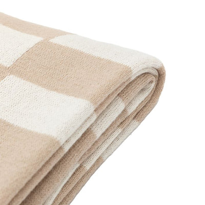 Lohko Knitted Throw-Beige