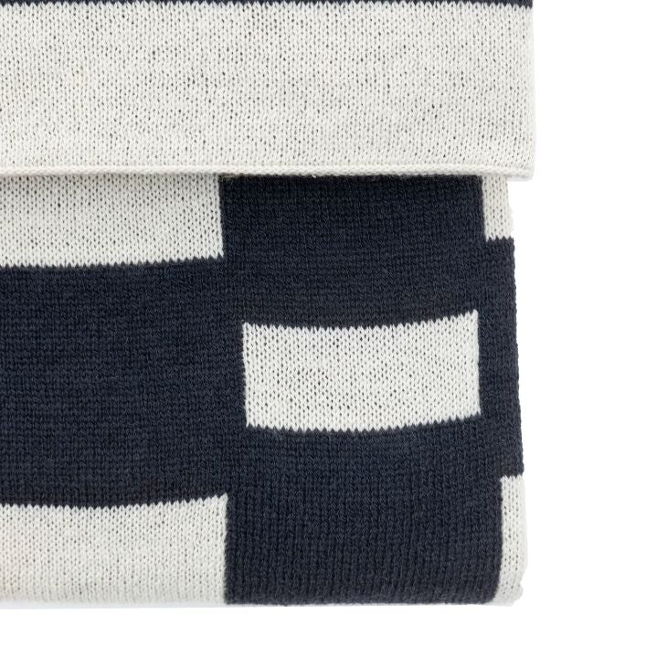 Lohko Knitted Throw-Ink