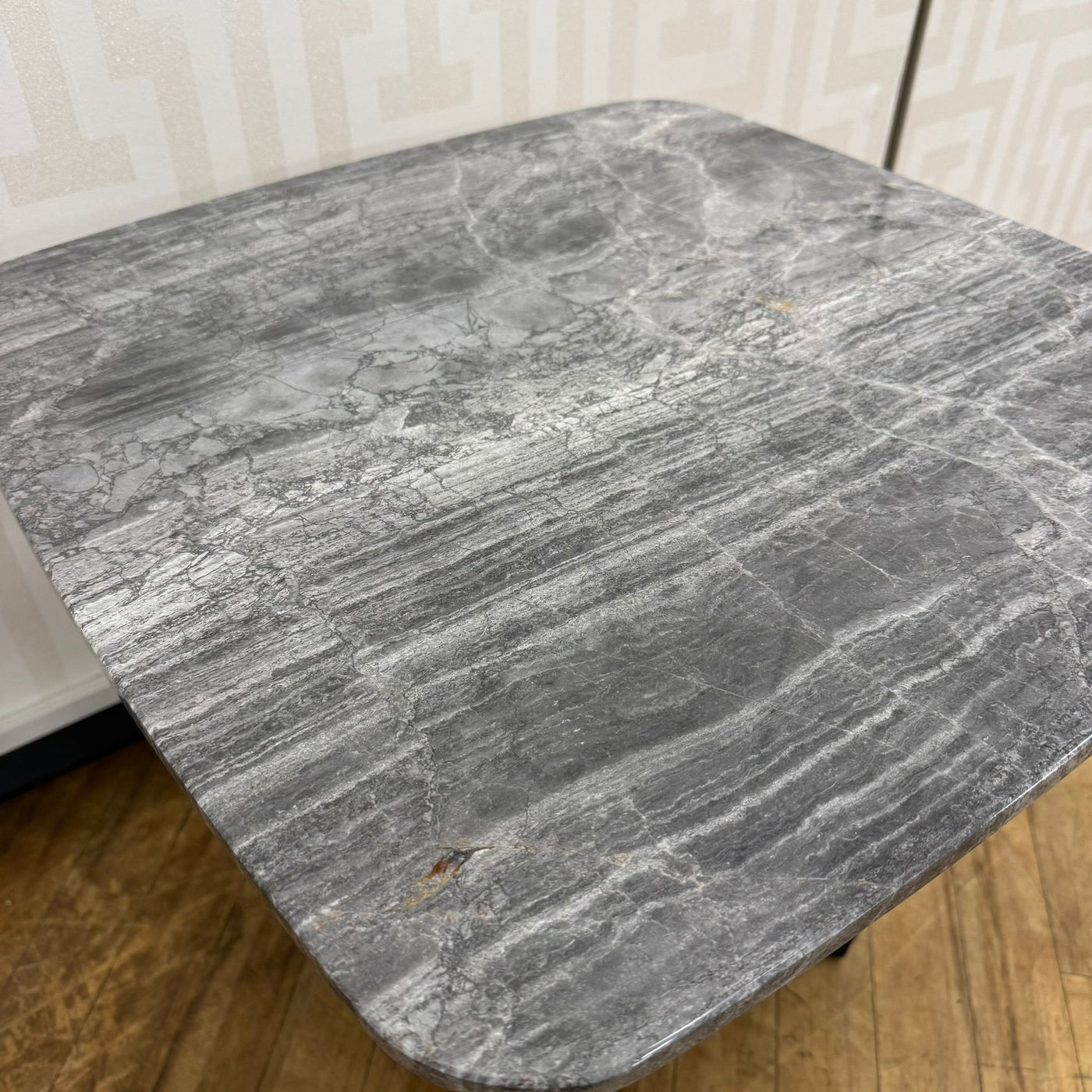 Ex Display Dark Marble Side Table