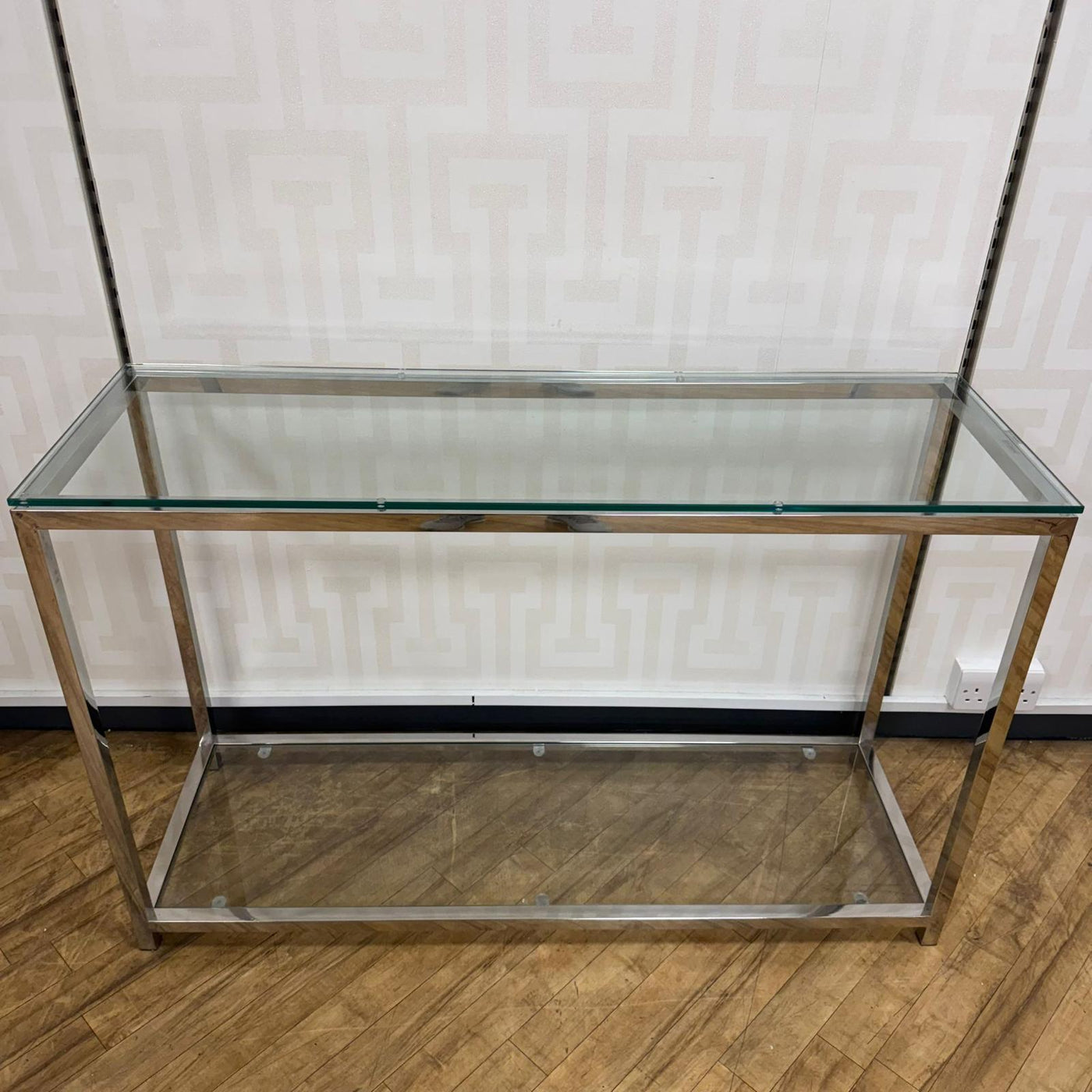 Ex-Display Mario 120cm Steel & Glass Console Table