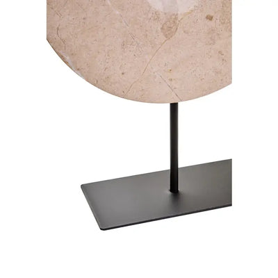 Zoro Cream Marble Round Disc Sculpture-2 Sizes Available