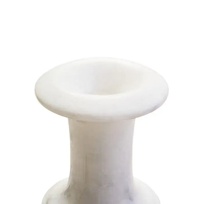 Zoro White Marble Vase