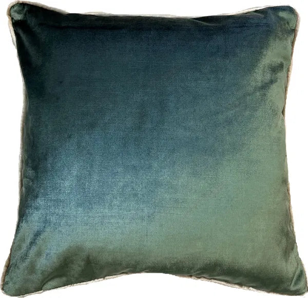 Malini Paul Moneypenny Twofaced Sage/Gold Velvet Cushions